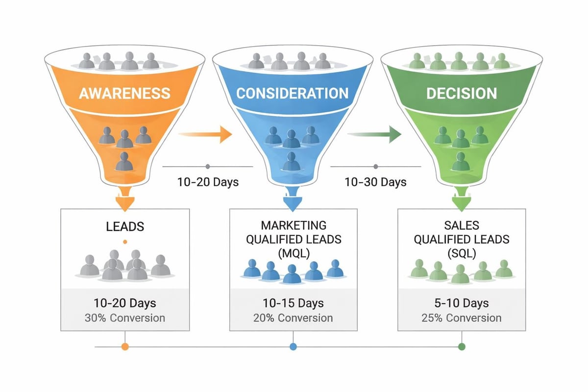 Demand generation funnel stages