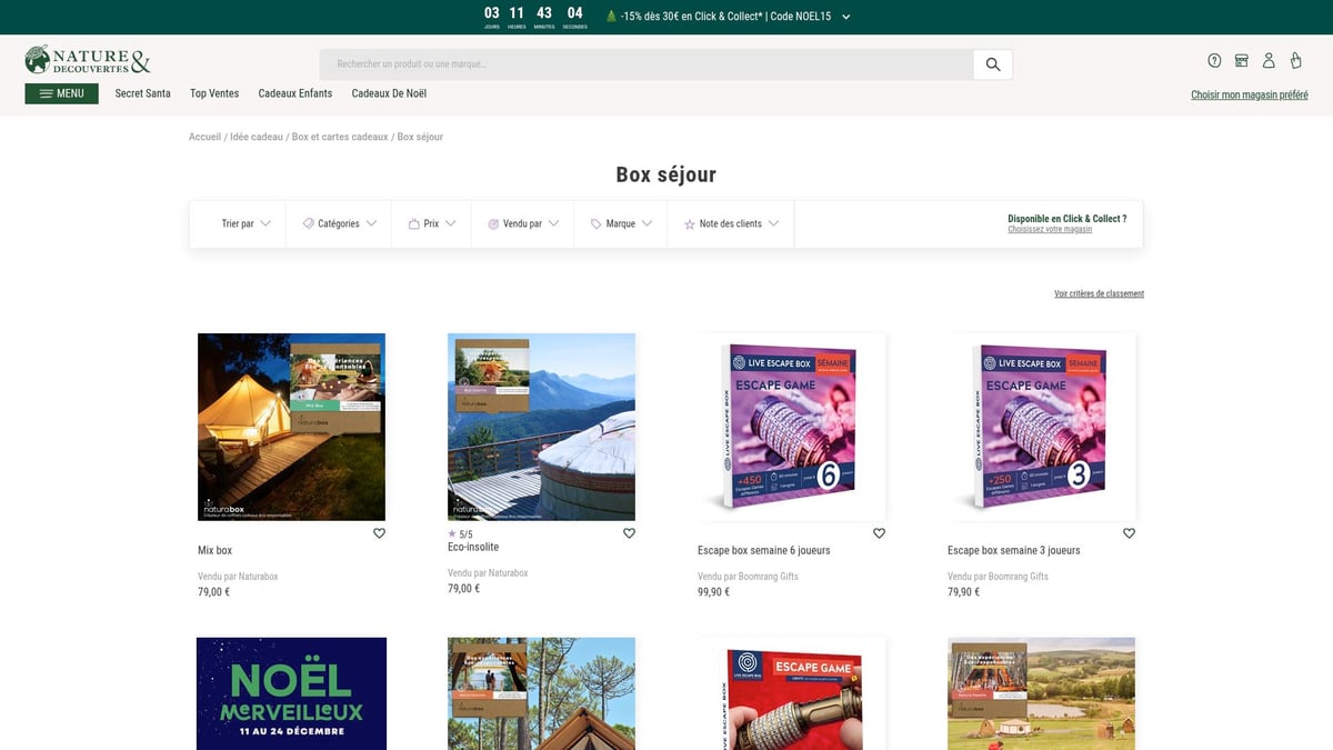 8 Idee Cadeau Originales à Découvrir en 2026 - Box séjour insolite Nature & Découvertes