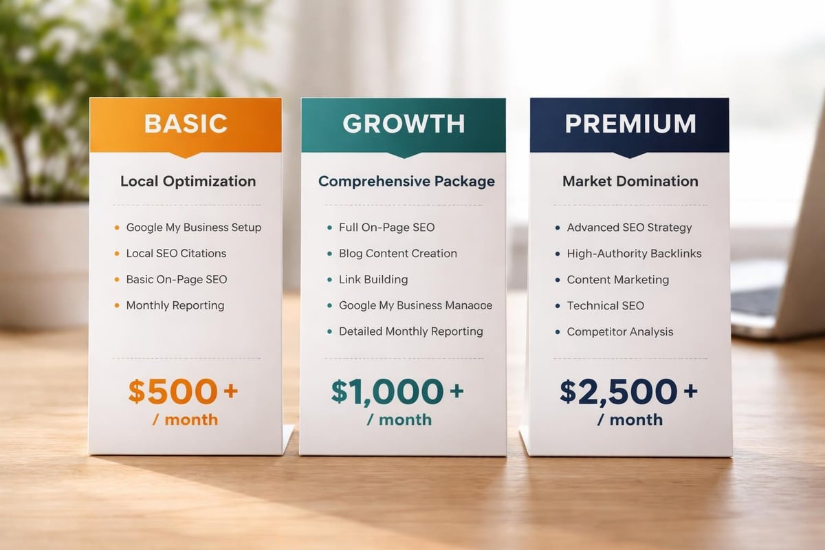 SEO pricing tiers