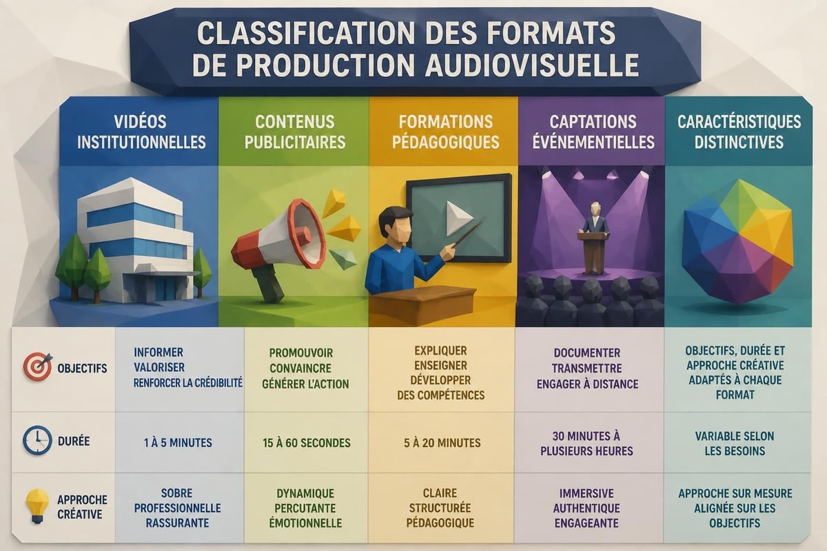 Types de productions audiovisuelles