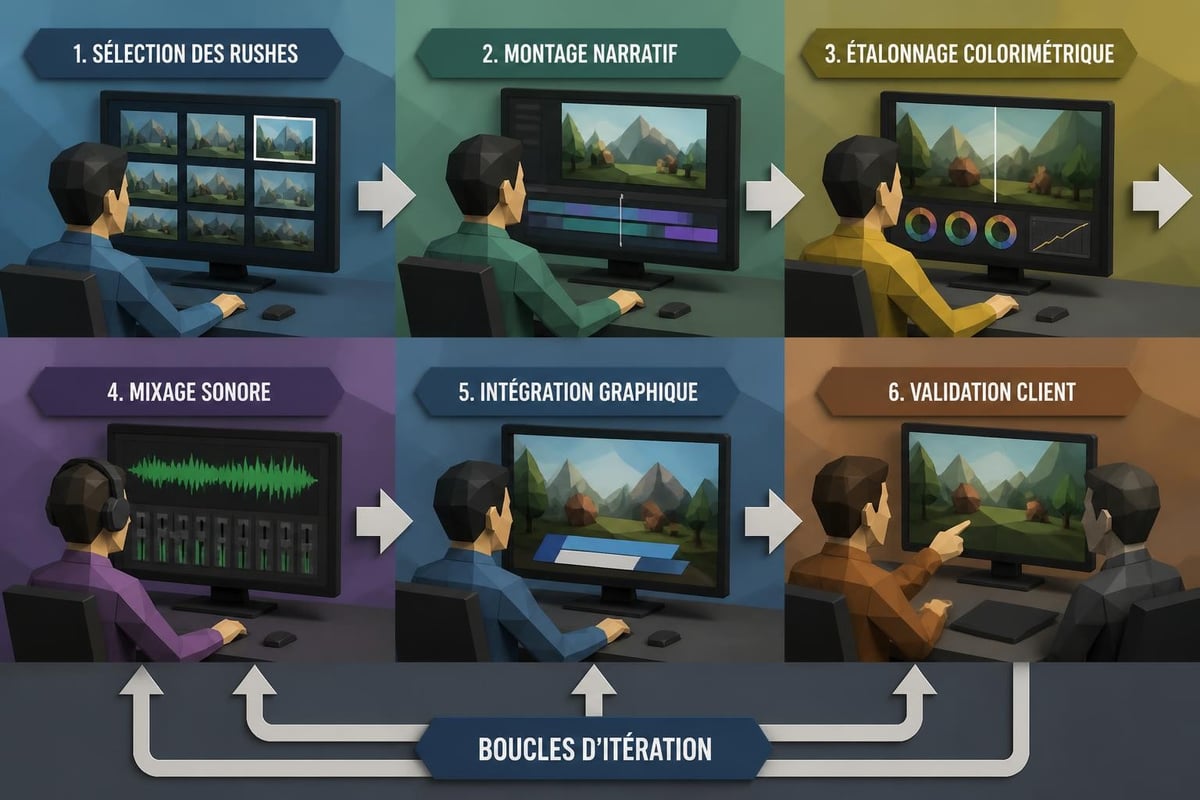 Workflow post-production audiovisuelle