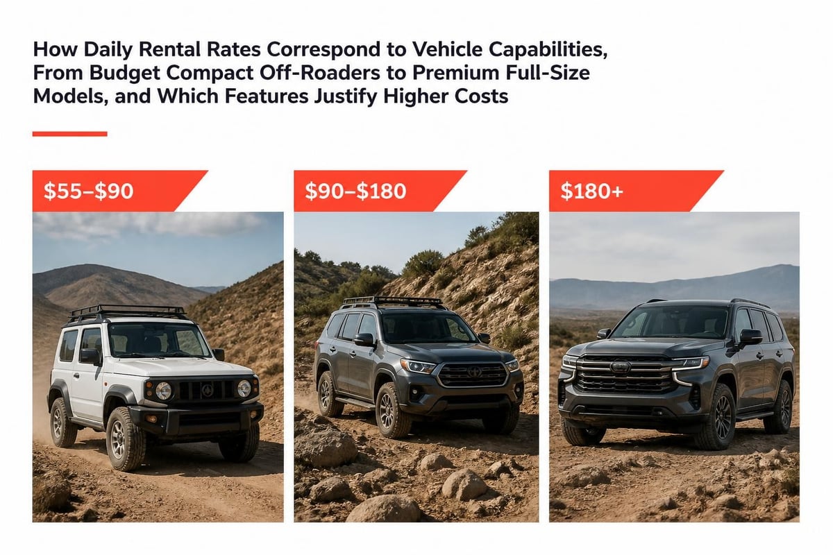 Jeep rental pricing tiers