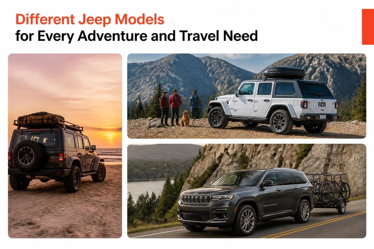 Matching jeep models to adventure types