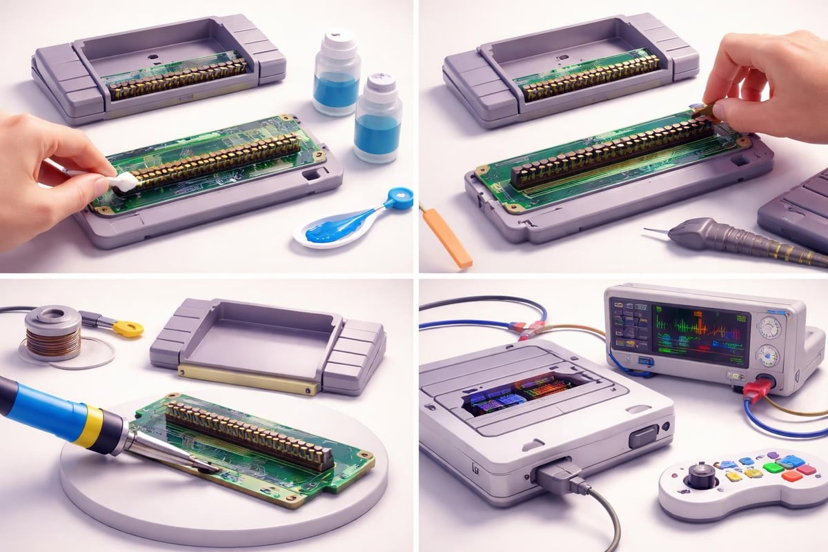 Cartridge slot maintenance steps