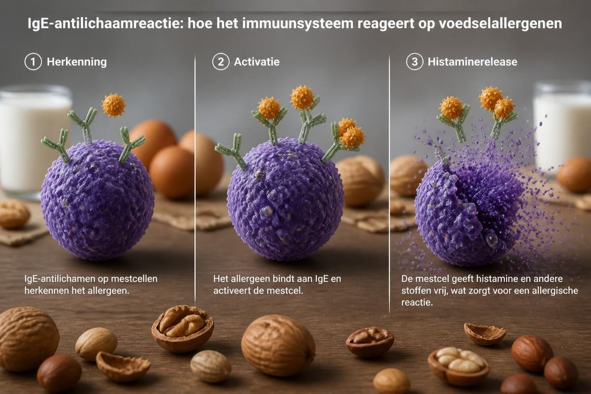 Immuunsysteem IgE-reactie bij voedselallergie