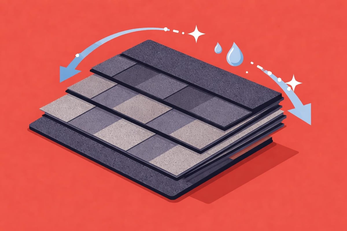 Architectural shingle construction