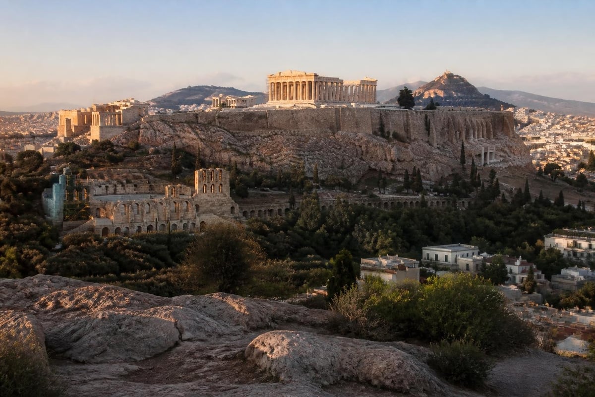 Athens archaeological sites timeline