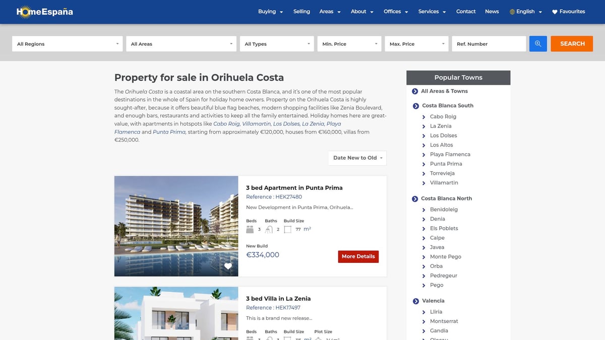 7 Best Property For Sale Costa Blanca South in 2026 - Apartment – Resale in Orihuela Costa (HomeEspaña)