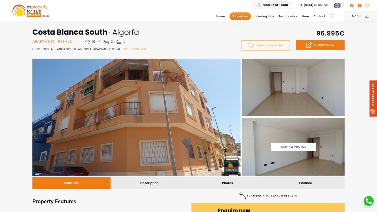 7 Best Property For Sale Costa Blanca South in 2026 - Apartment – Resale in Algorfa (ES Property For Sale in Spain)