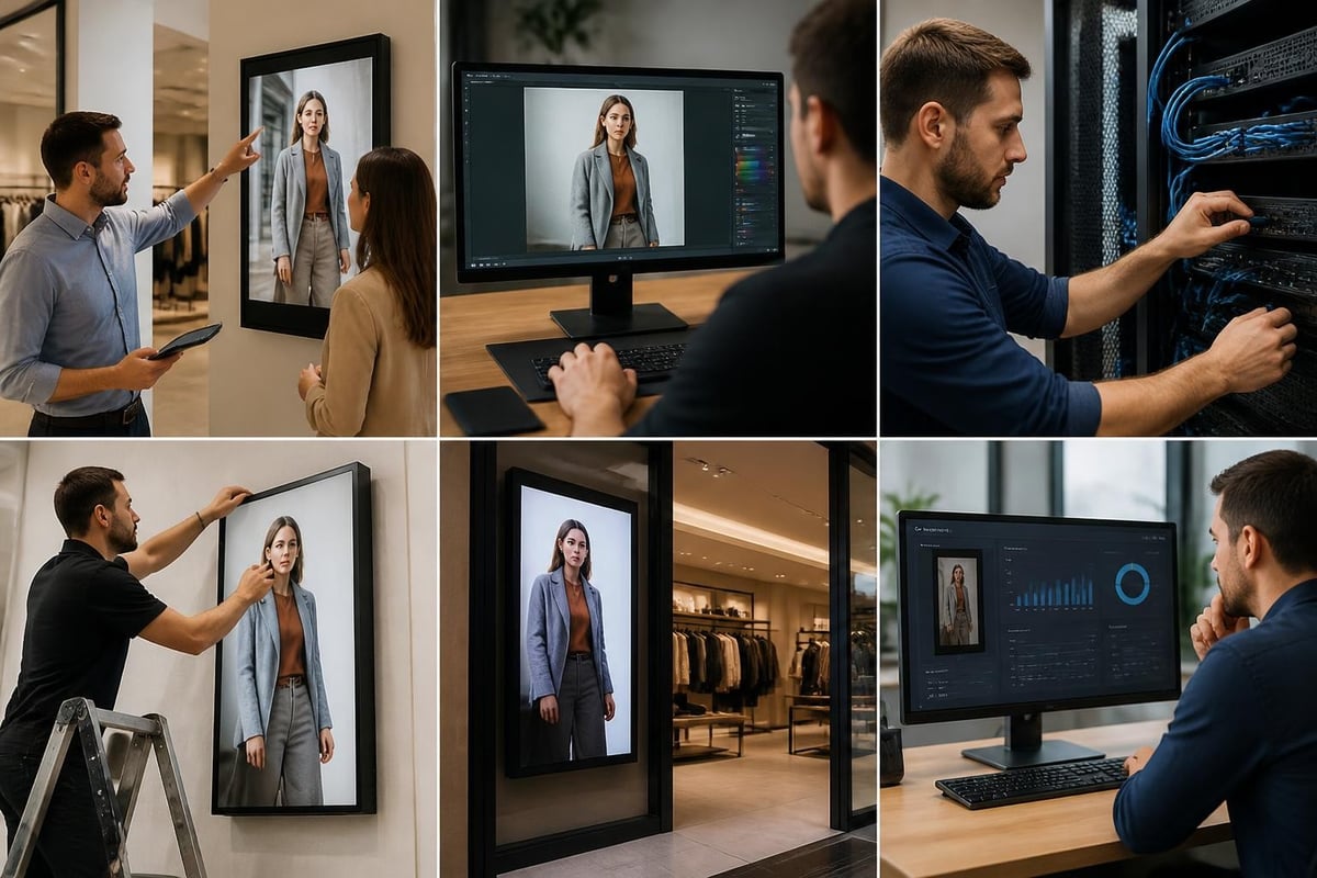 Digital signage deployment workflow