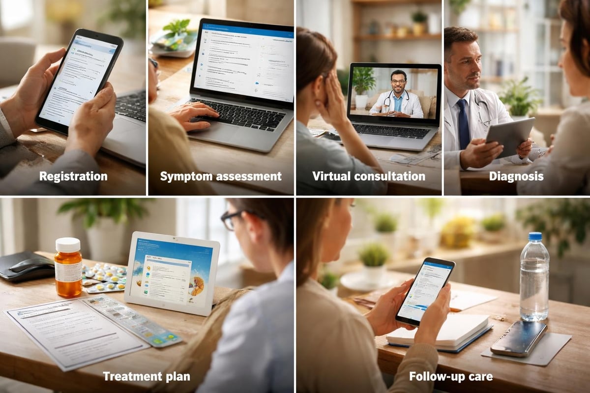 Online clinic workflow