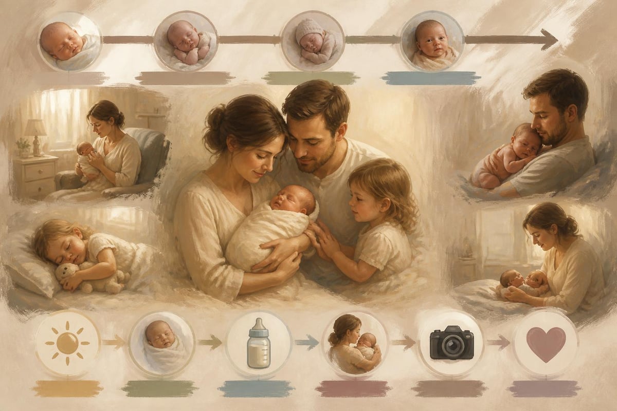 Newborn family photographer session planning