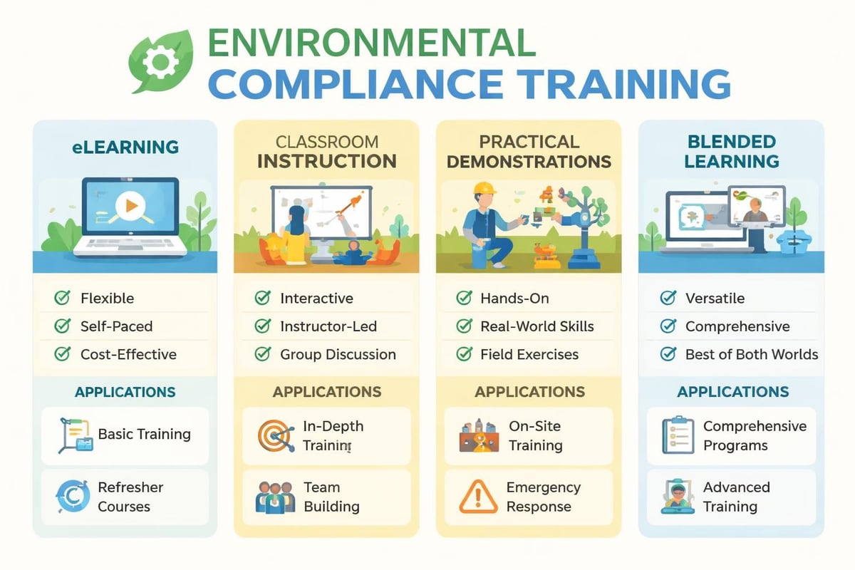 Environmental training delivery methods
