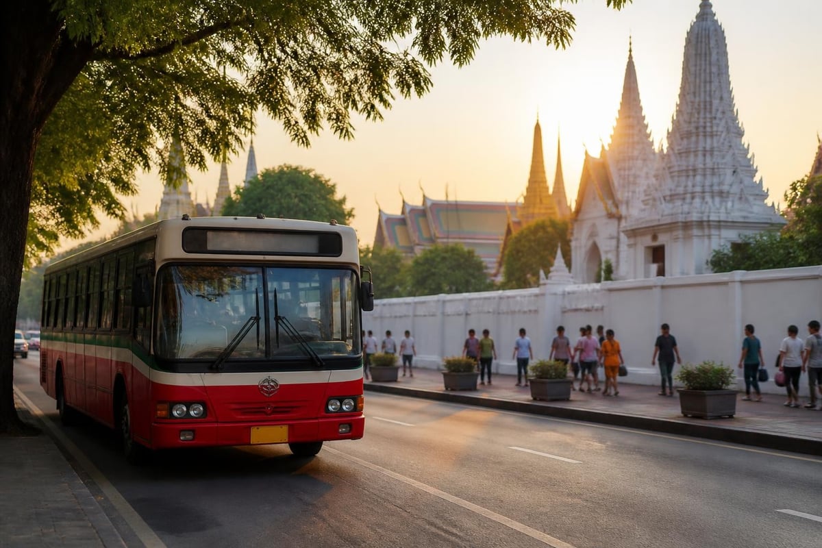 Structured bus tour routes connecting heritage sites