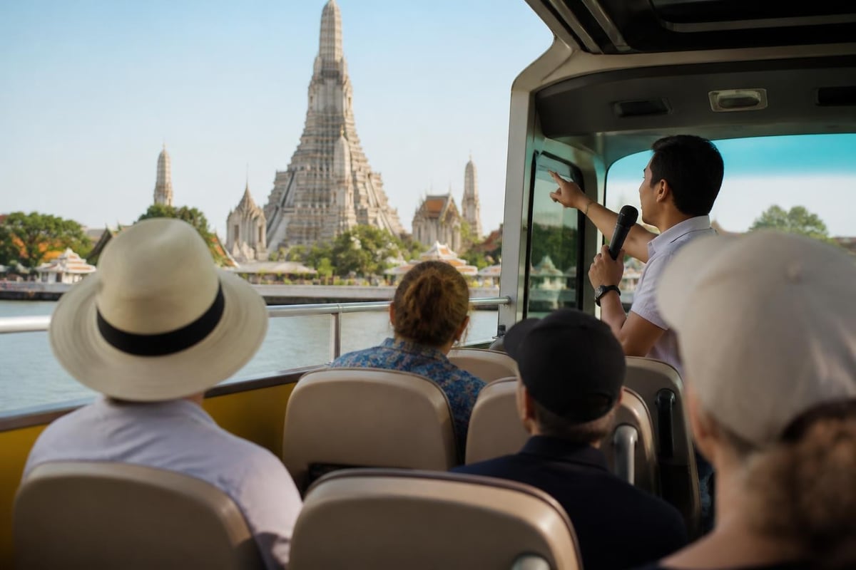Cultural connection through bus tour stops