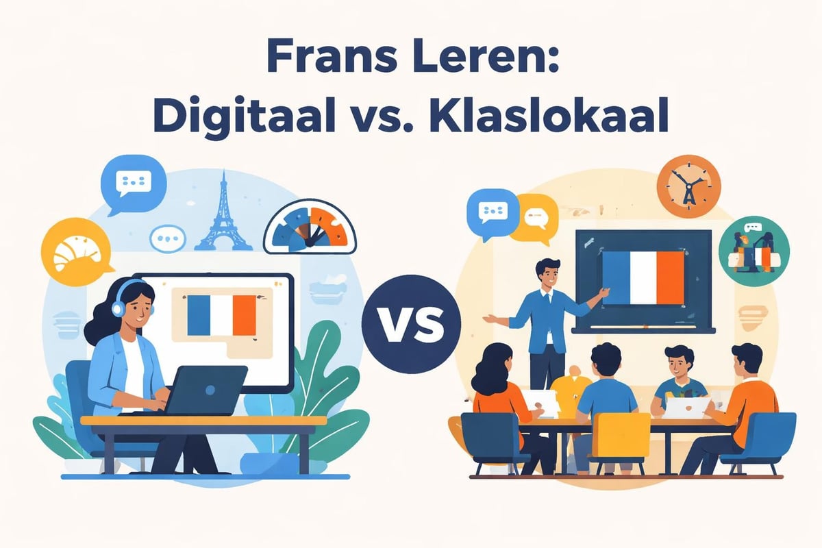 Online versus fysieke Franse lessen