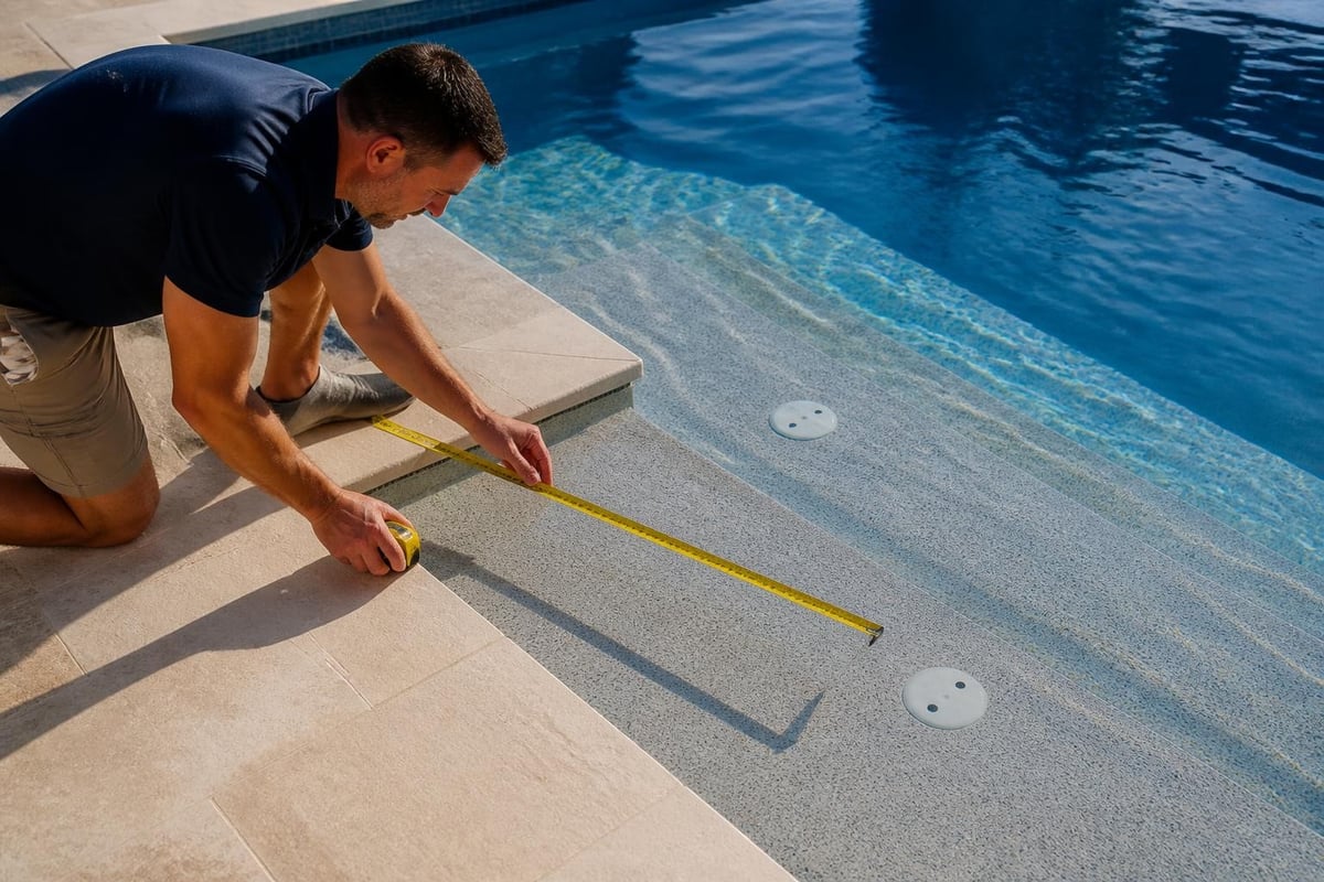 Pool ledge measurements