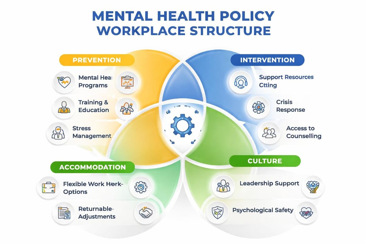 Mental health policy framework components