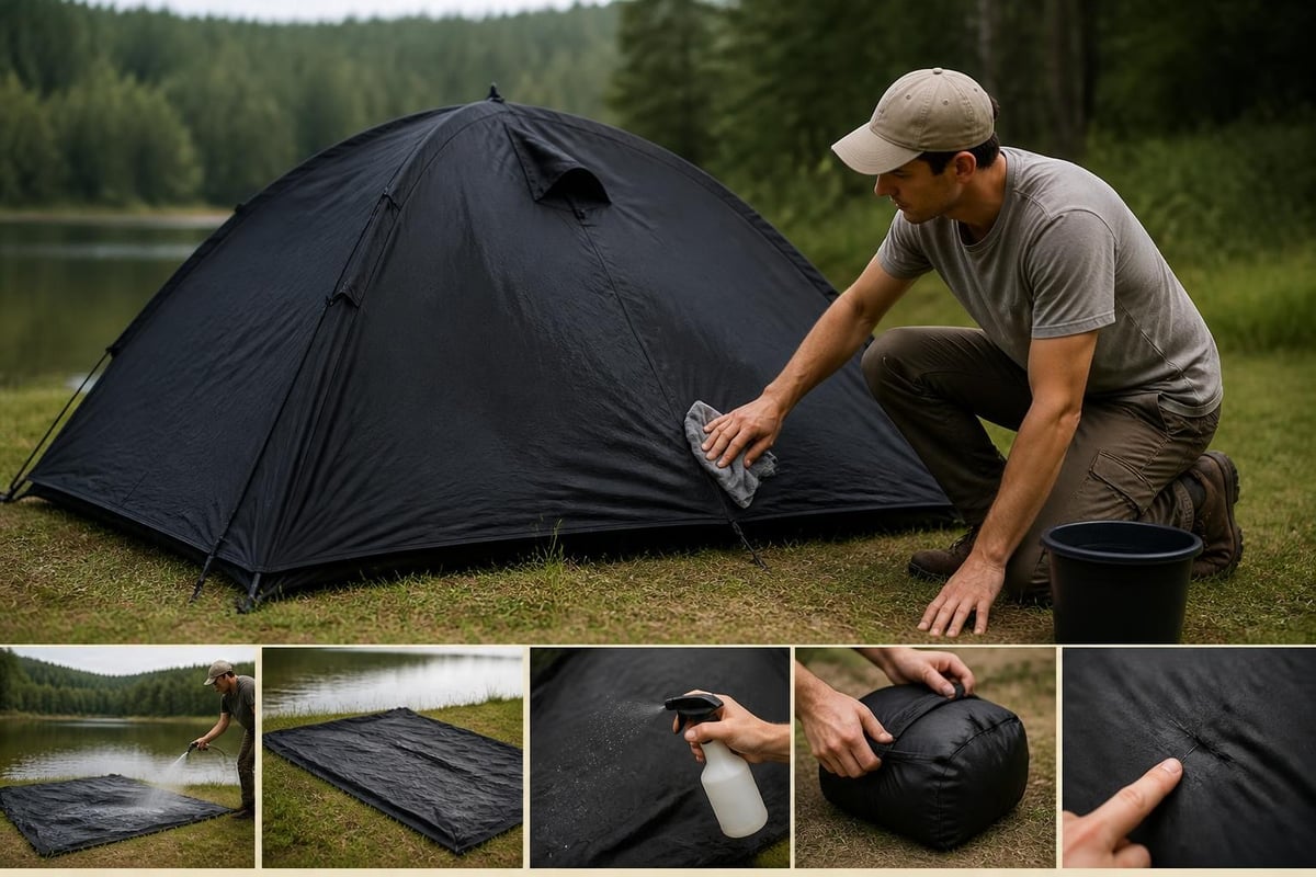 Tent maintenance workflow