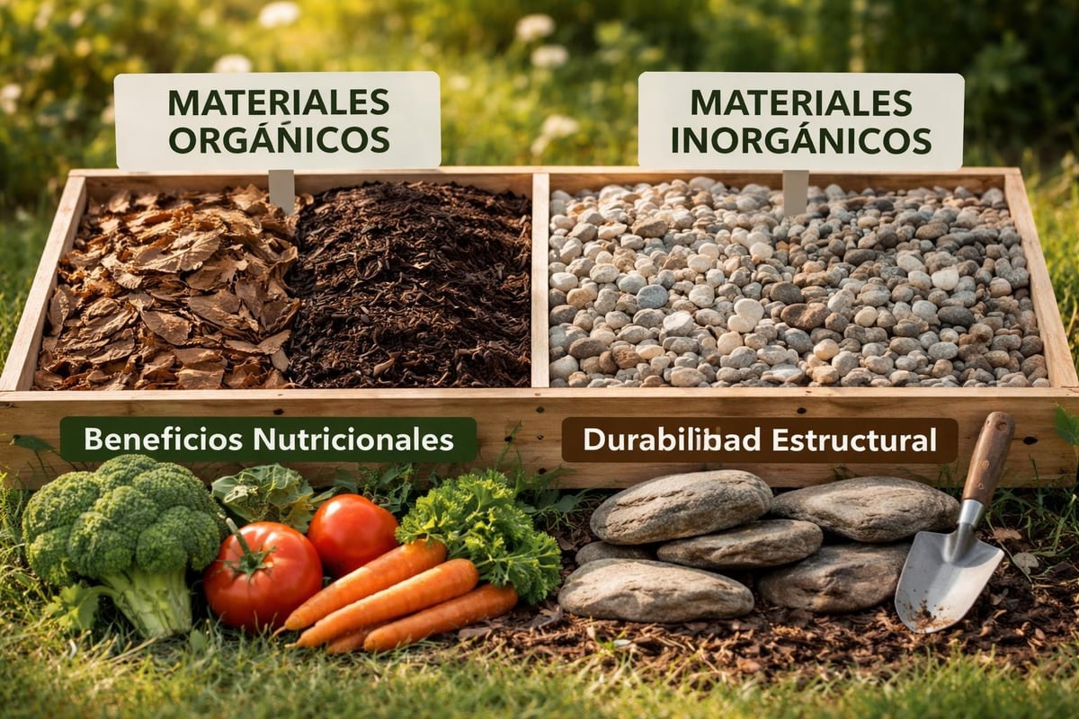 Comparación de materiales de mulching