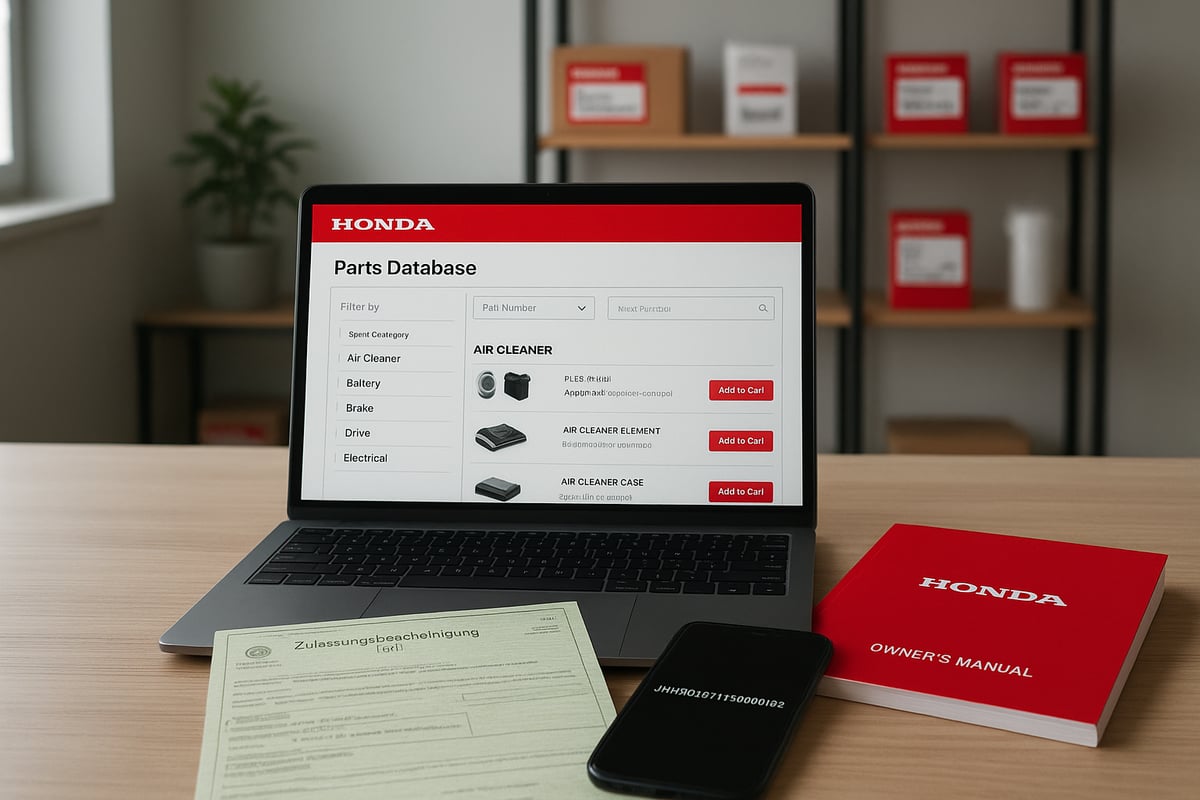 So finden und kaufen Sie Honda OEM-Teile online: Schritt-für-Schritt-Anleitung