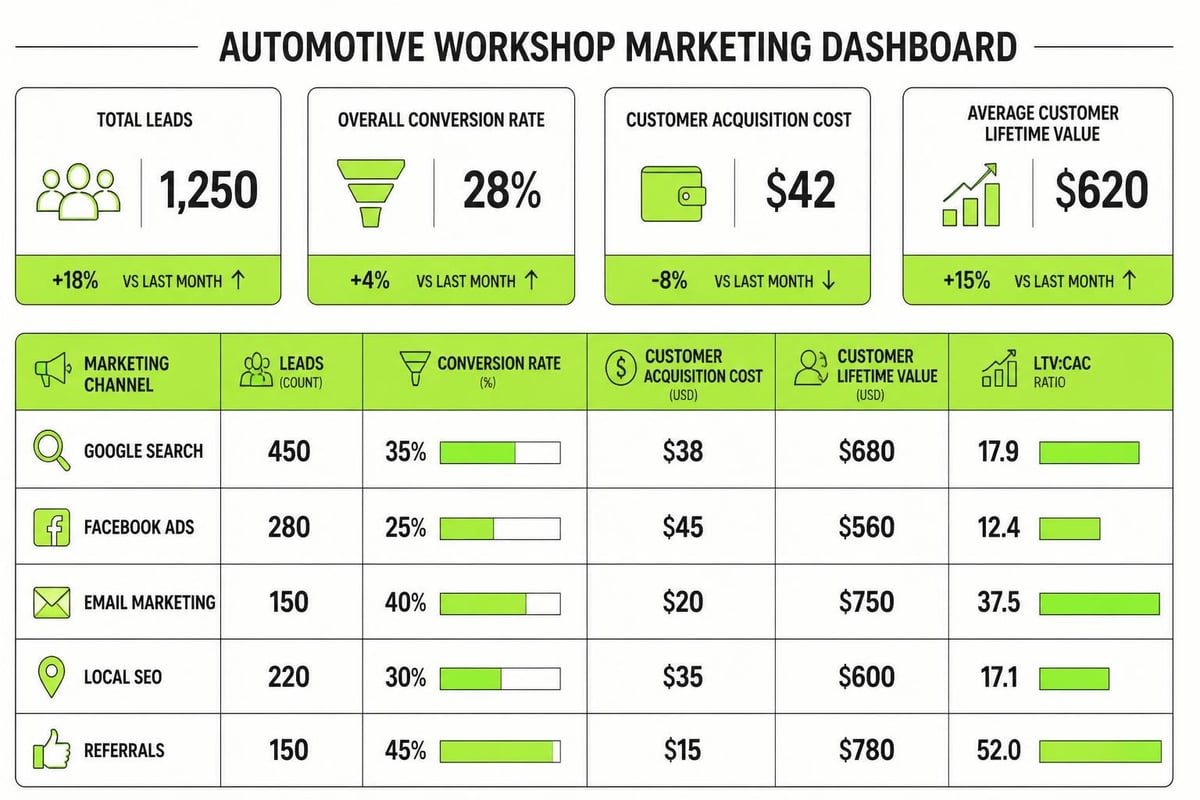 Marketing performance dashboard
