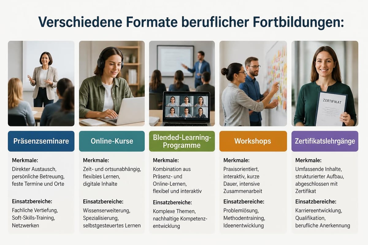 Unterschiedliche Fortbildungsformate