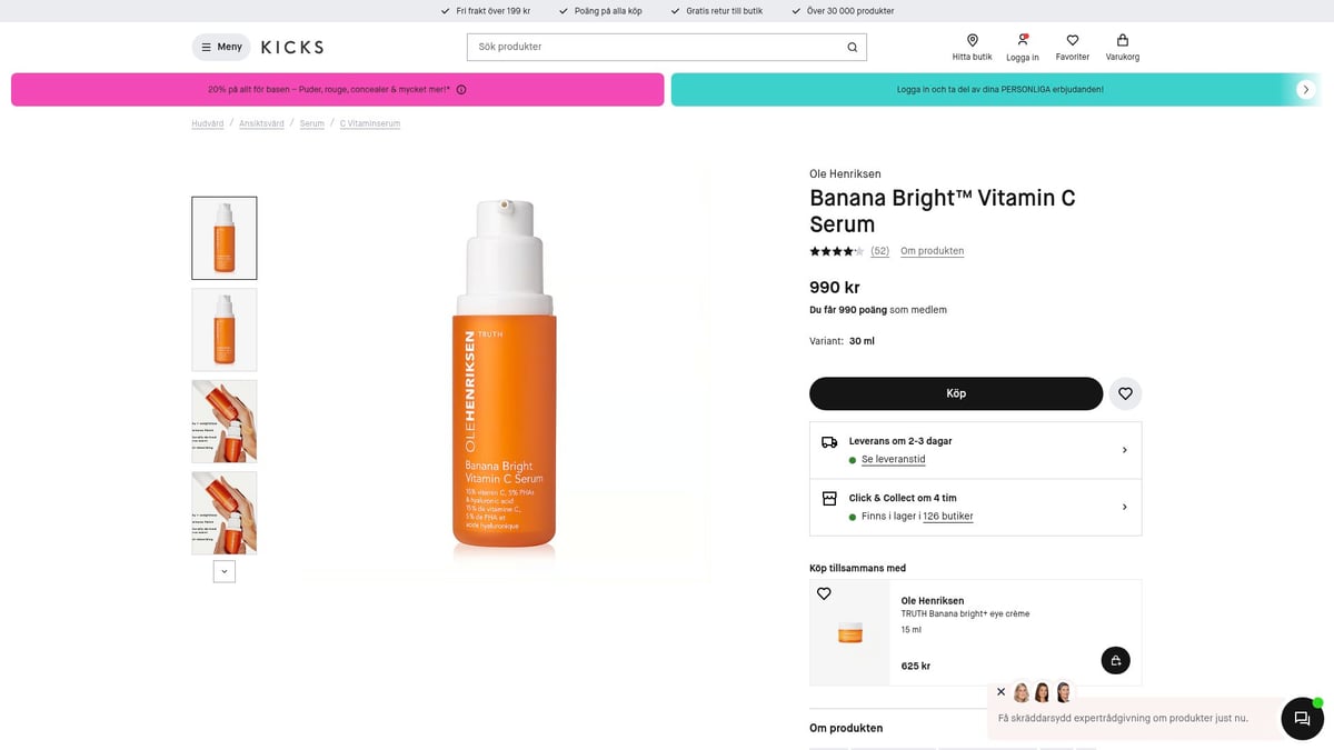 7 Favorites: Best C Vitamin Serum For Radiant Skin 2025 - Ole Henriksen Banana Bright Vitamin C Serum – The Cult Favorite For Glow