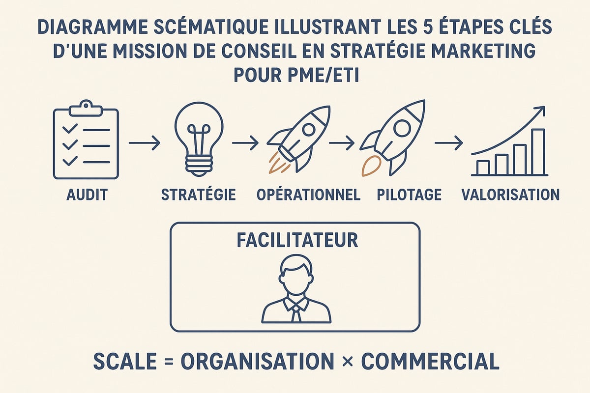 Les étapes clés d’une mission de conseil en stratégie marketing