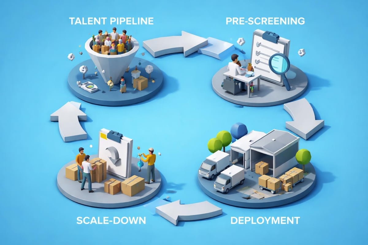 Peak season staffing strategy