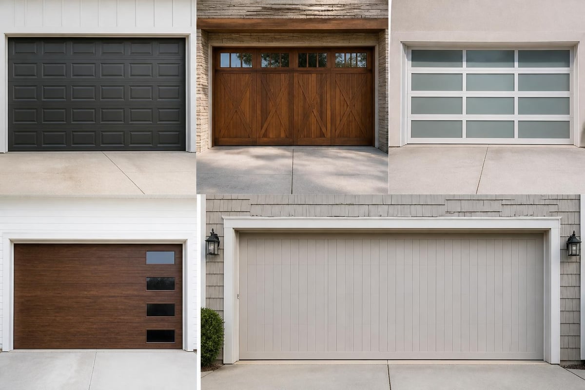 Garage door material comparison