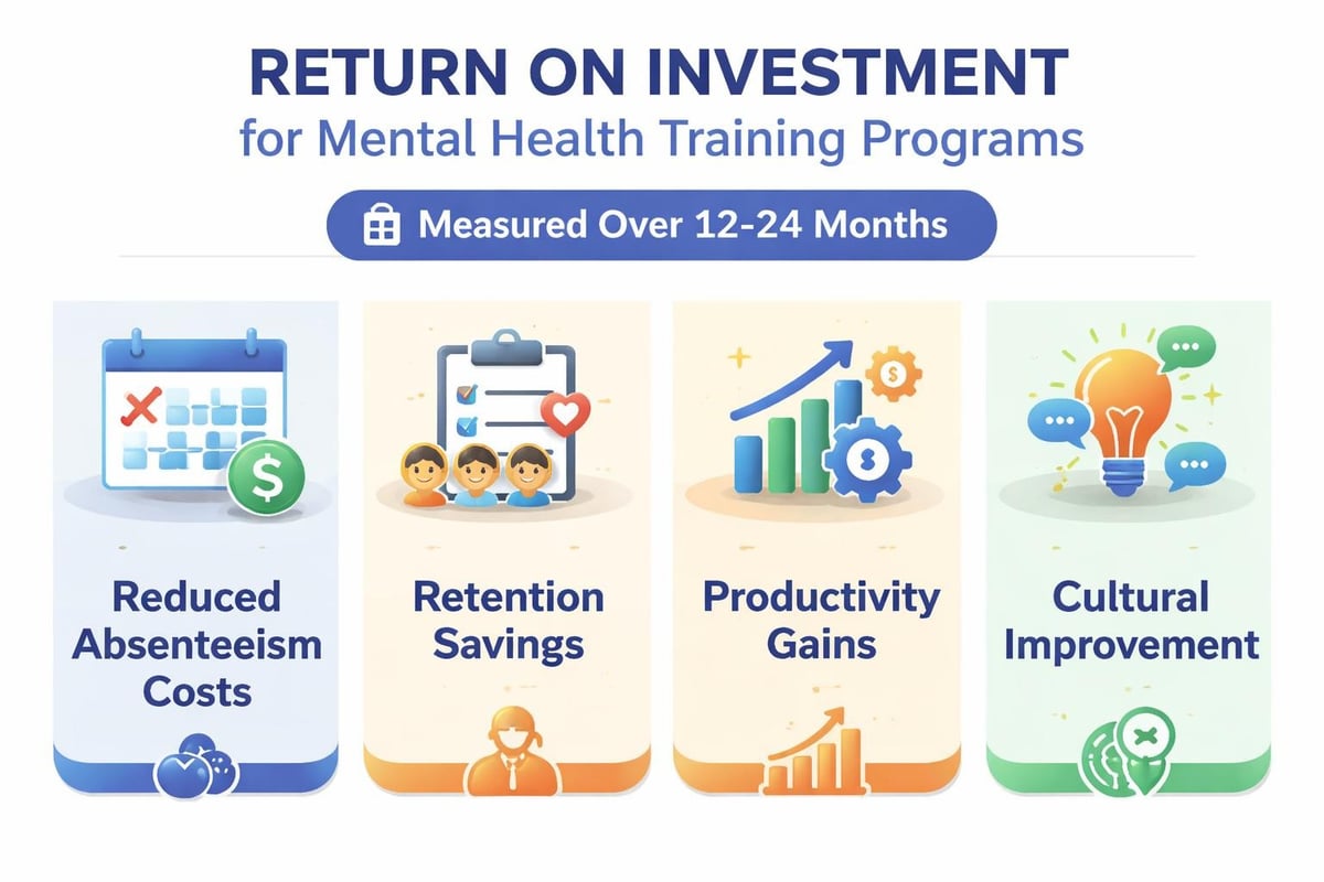 Mental health training ROI framework