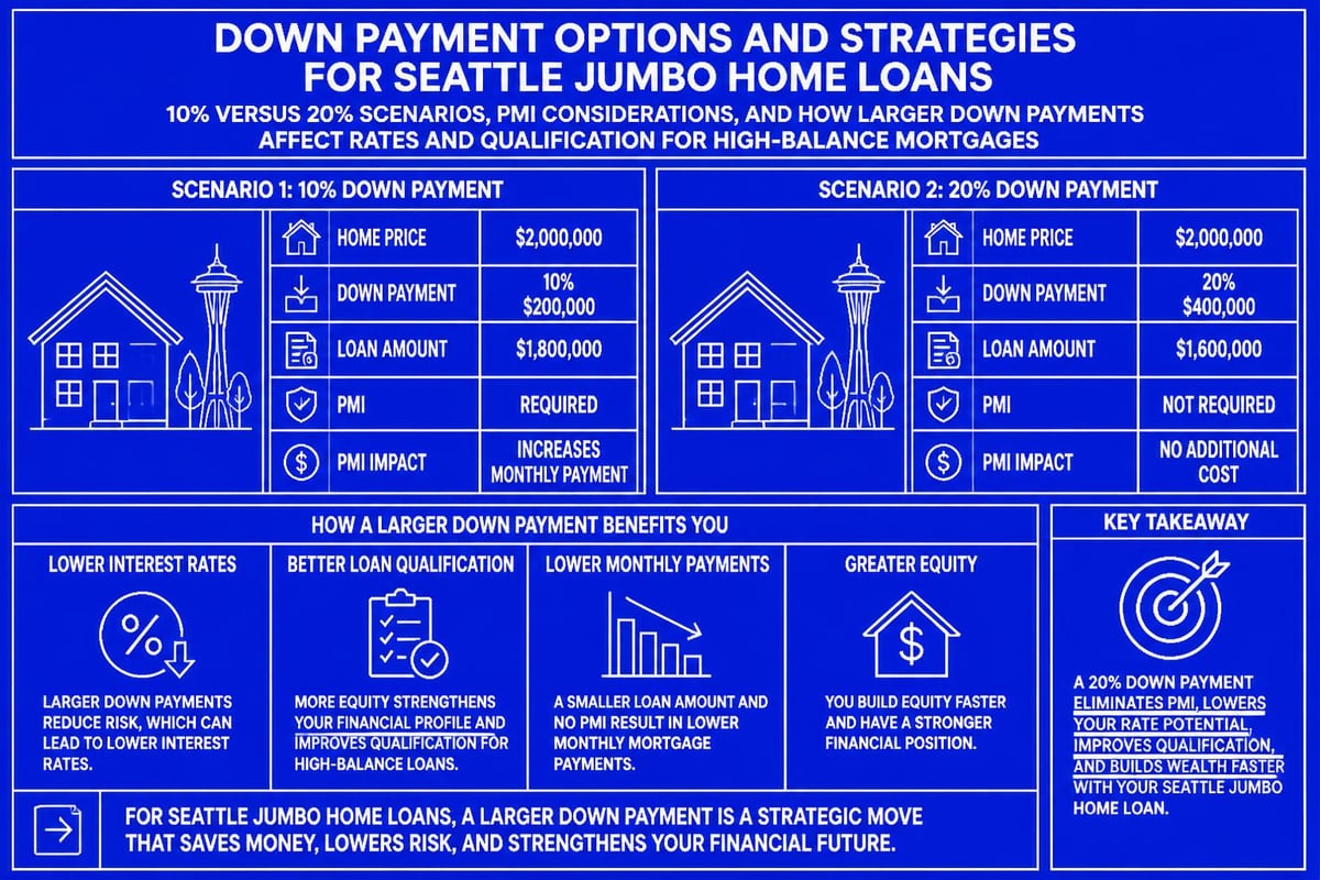Down payment strategies for jumbo loans