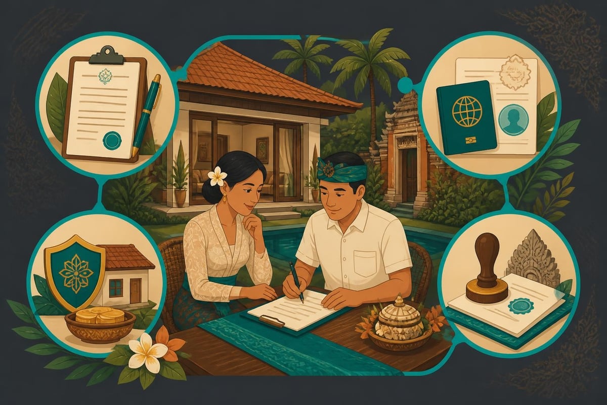 Bali villa lease documents