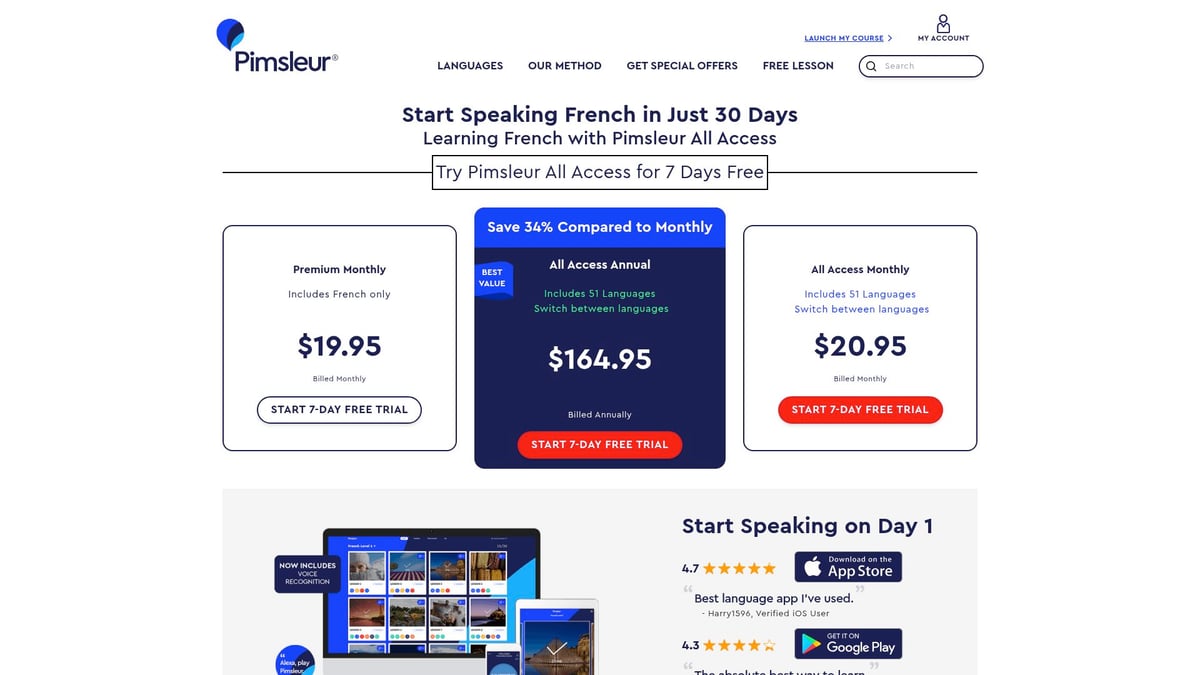Top 7 Picks for the Best App to Learn French in 2025 - Pimsleur