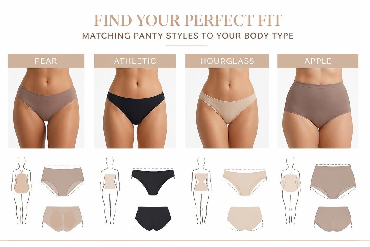 Body type guide for panties
