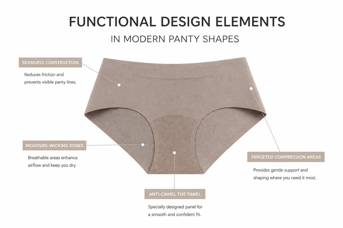 Specialized panties features