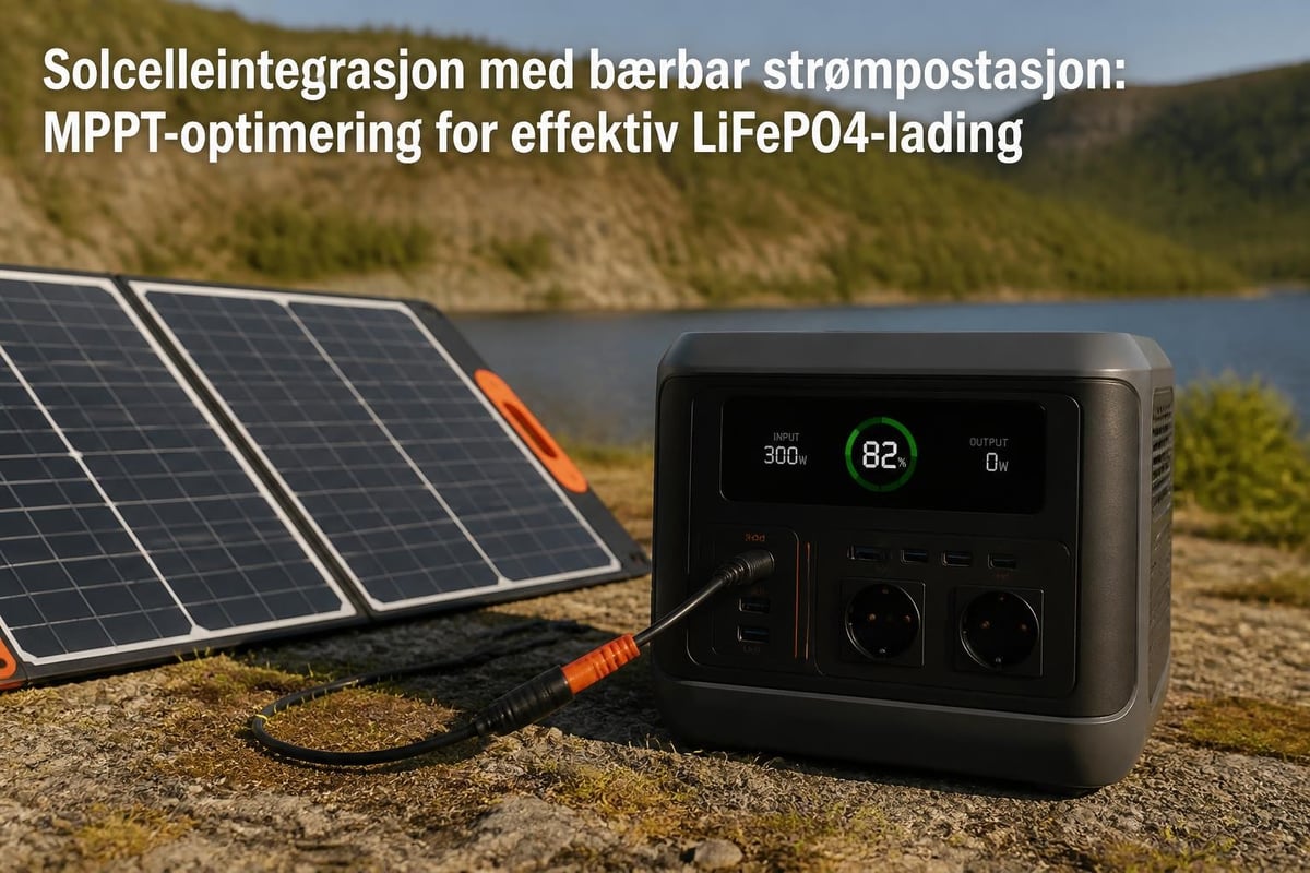 Solcellepanel strømstasjon integrasjon