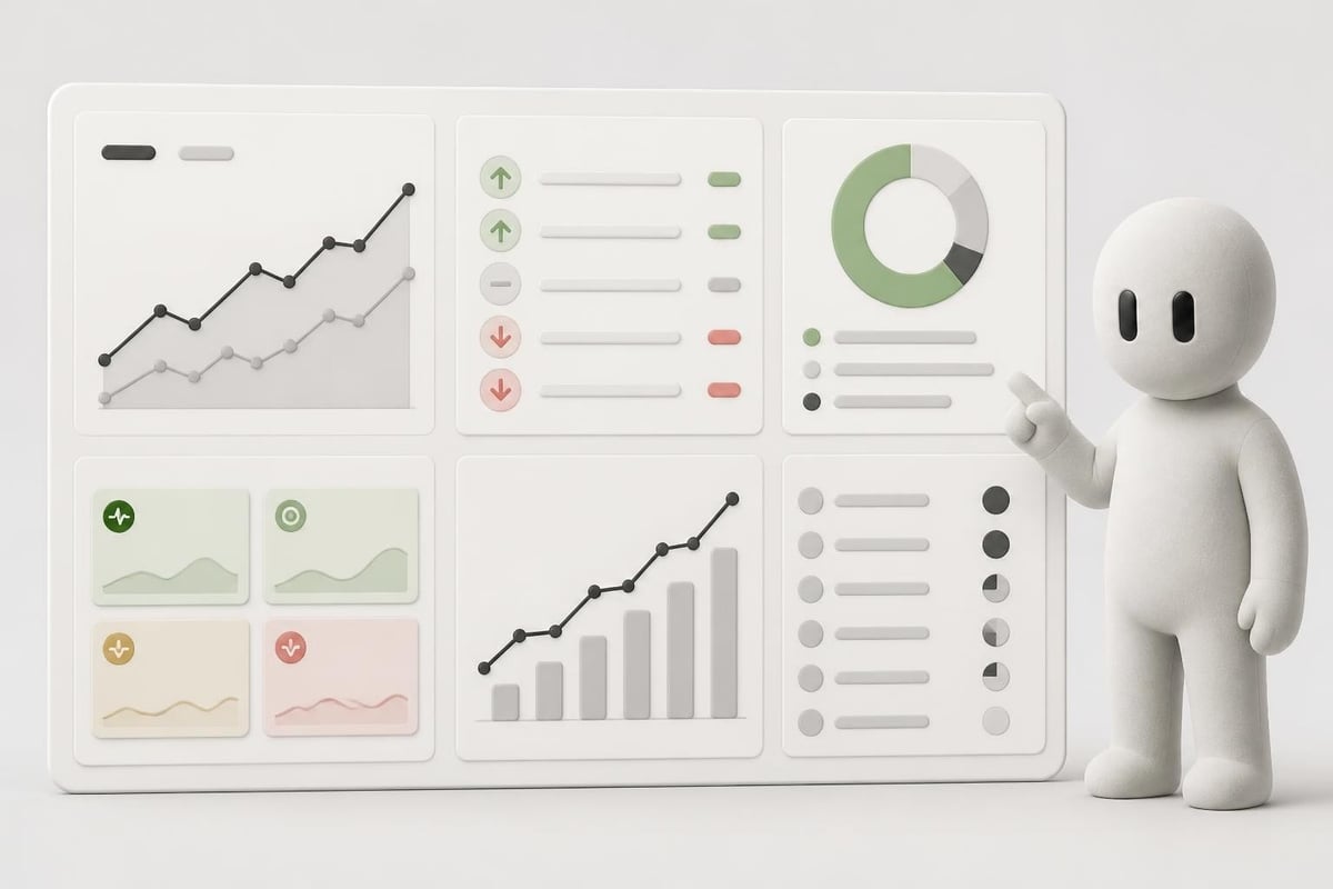 SEO dashboard layout