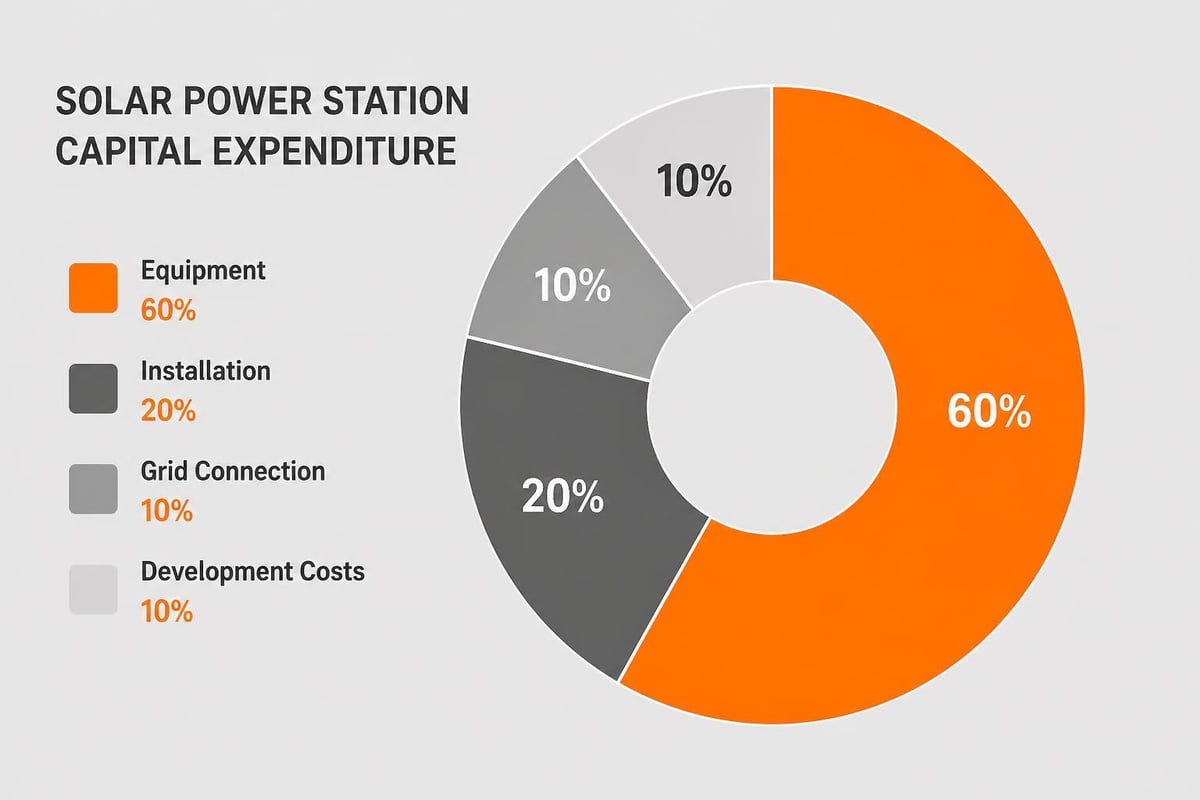 Solar power station cost breakdown
