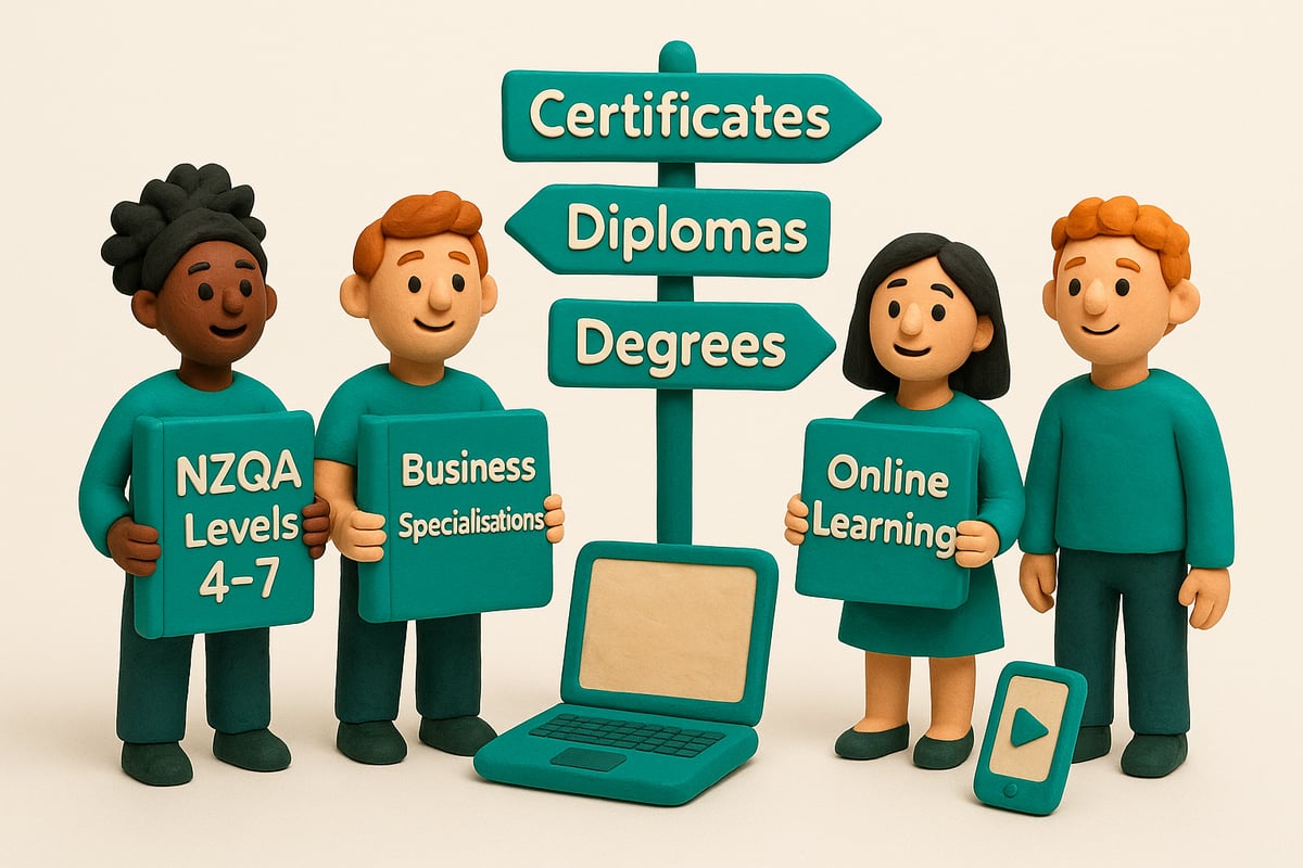 Types of Business Courses in NZ: Qualifications, Levels, and Specialisations