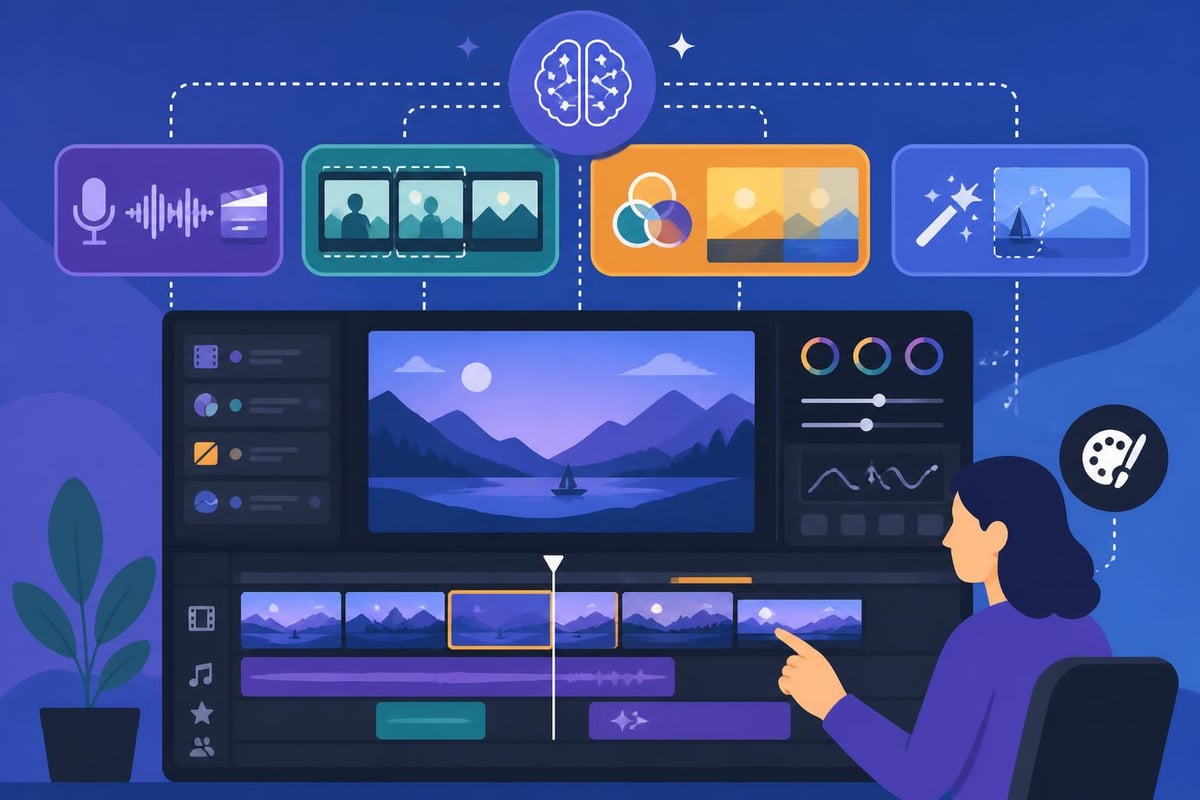 AI in video editing workflow