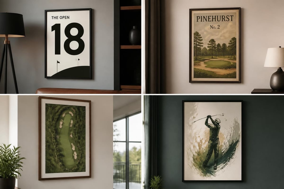 Golf course art styles