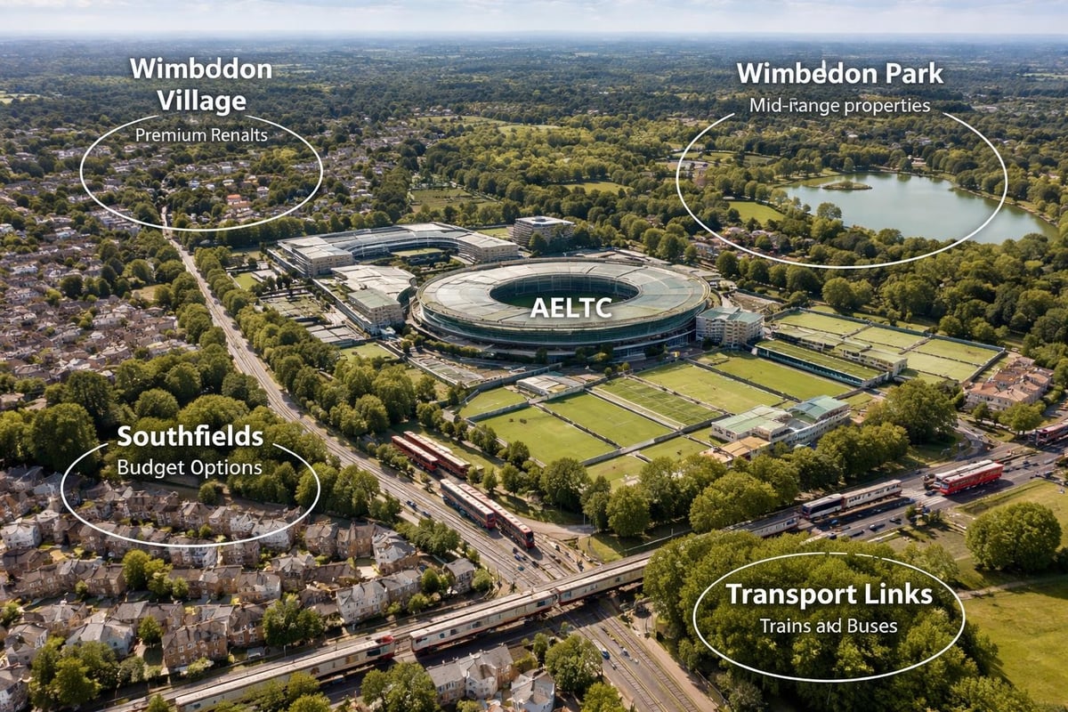 Wimbledon accommodation zones