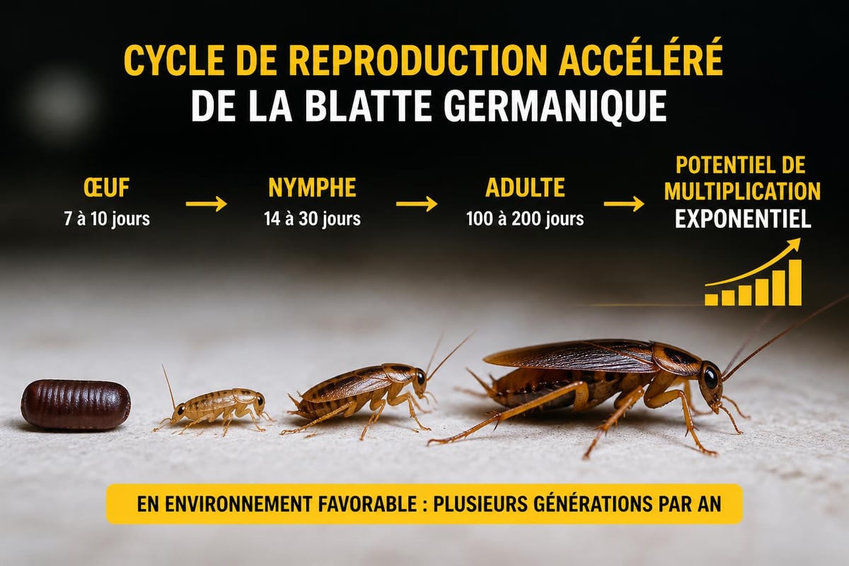 Cycle de vie des blattes