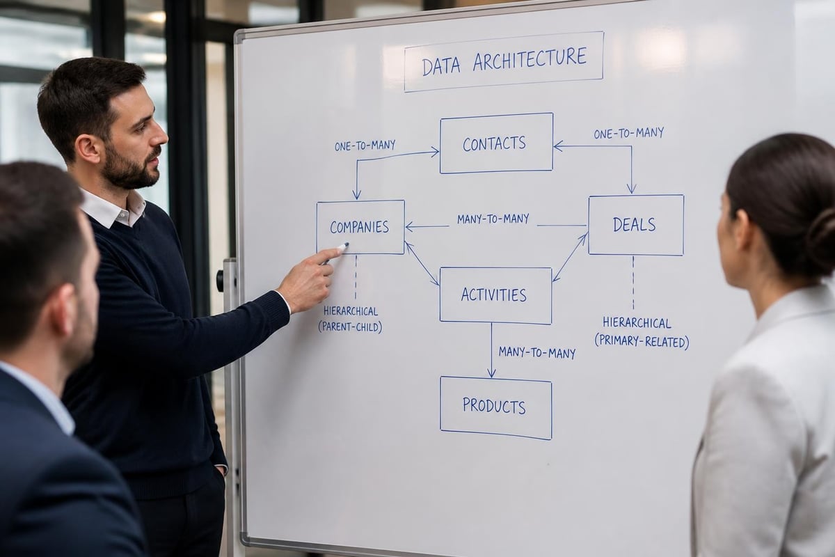 CRM data model relationships