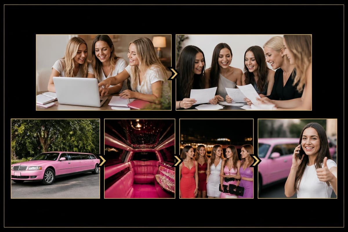 Pink limo party planning