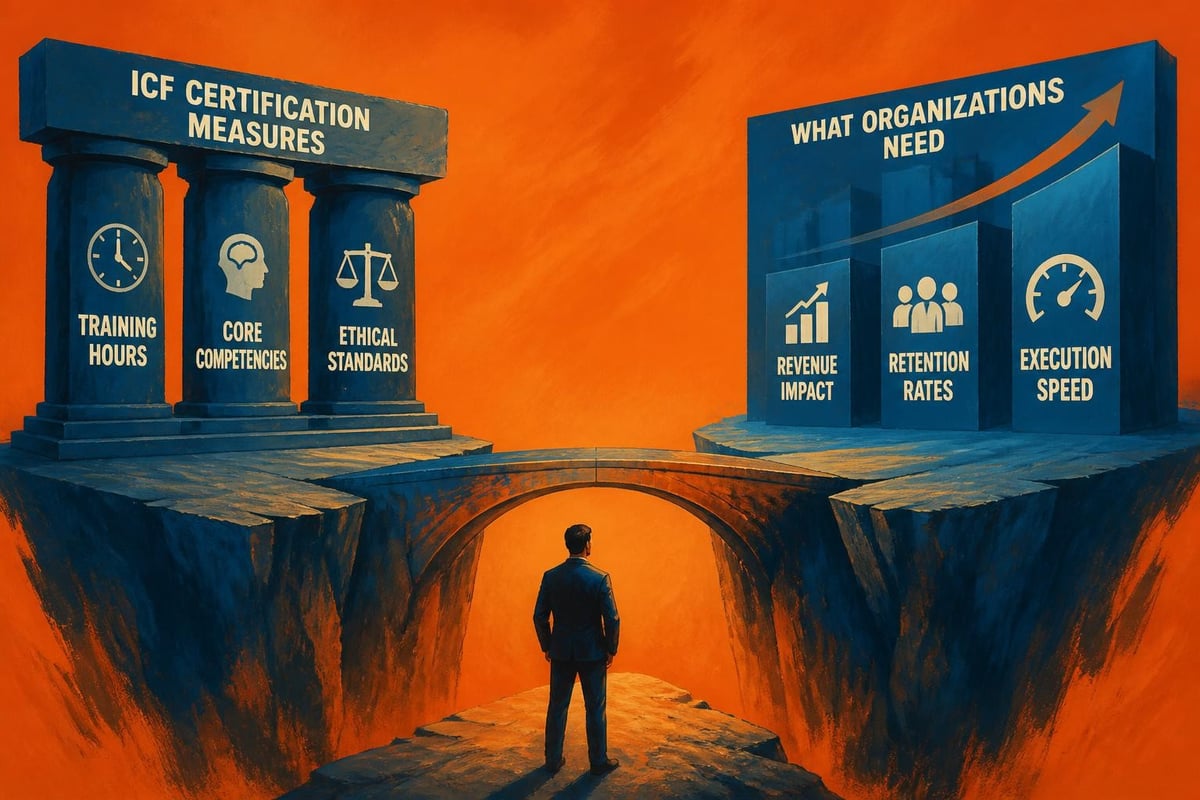 ICF certification components vs business outcomes