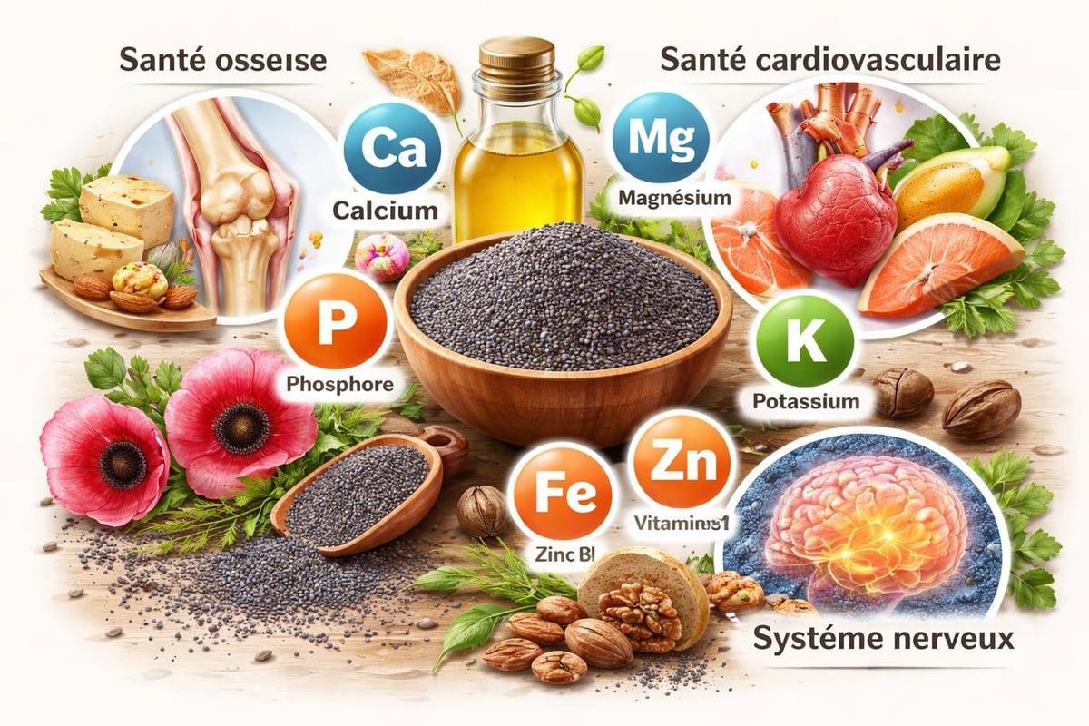 Bienfaits nutritionnels des graines de pavot