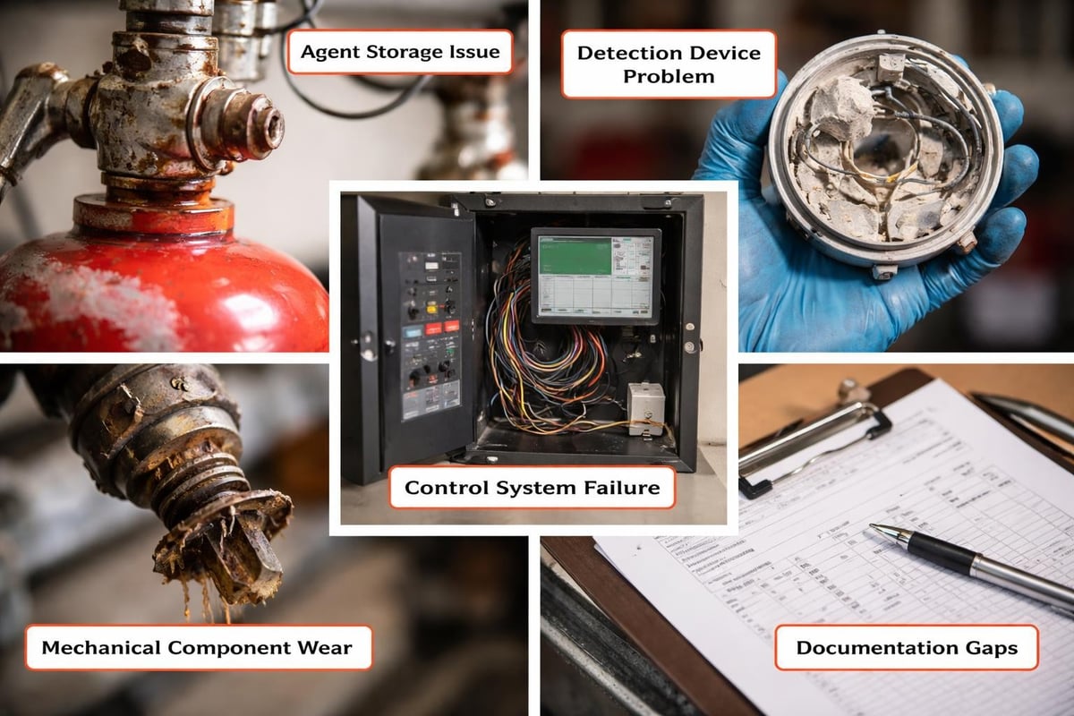 Fire suppression defects